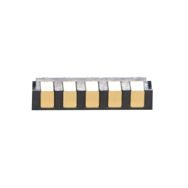 5Pin Side-Mounted Brass Pogo Pin Connector 2.54mm Pitch 12V Rated Versatile Configurations for Streamlined Assembly Multiple