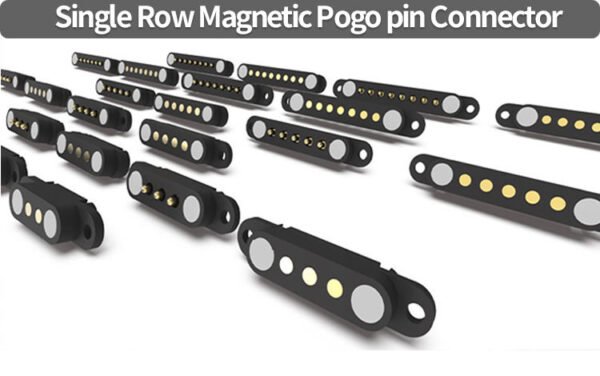 Main-05 4Pin 3.0mm Pitch Male Mounting Holes Optimized High Performance Right Angle Brass Contact Pogo Pin Connector