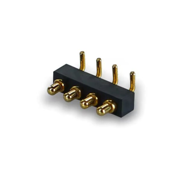 Main-06 Custom PCB Board Spring Target Pins Connector 2pin 3pin 4pin 5pin Flat Through Holes Right-Angle Pogo Pin Connector