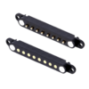 Double Row Brass Contact Magnetic Pogo Pin Connector 8Pin High-Frequency Application Easy Installation