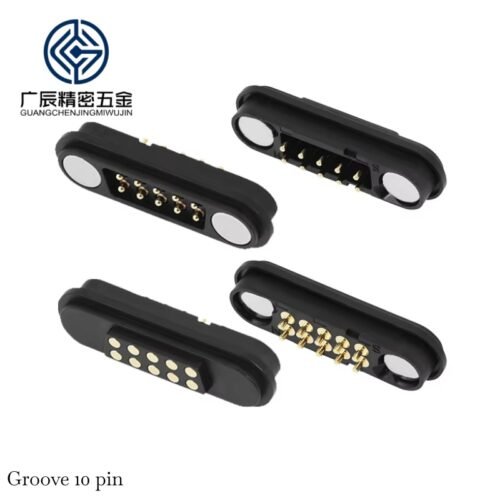 凹10 Streamlined Installation Sustainable Manufacturing Processes Improved Electrical Performance 10PIN Magnetic Pogo Pin Connector