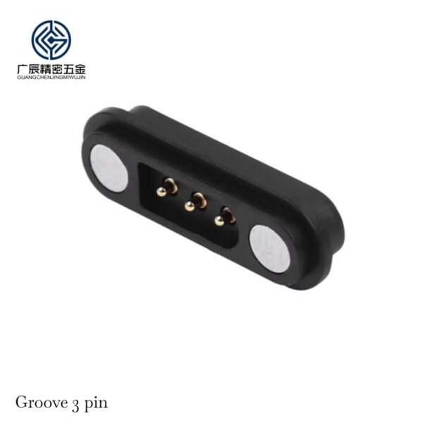Precision Mounting Holes Environmentally Friendly User-Friendly Design 3 Pin Brass 12V Magnetic Pogo Pin Connector for Wearable