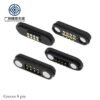 Double Row Brass Contact Magnetic Pogo Pin Connector 8Pin High-Frequency Application Easy Installation