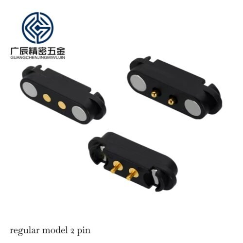 常规2 OEM ODM Factory Wholesale Strong Magnetic 2pin Pogo Pin Charge Single Row Magnetic Pogo Pin Connector