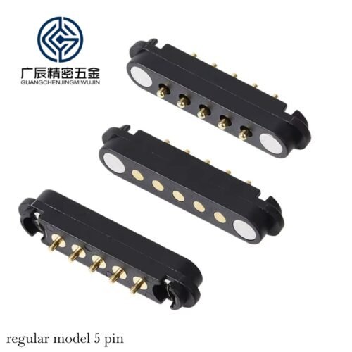 常规5. China Supplier Durable Materials Provide Easy Installation Solutions 5Pin Connectivity Options Magnetic Pogo Pin Connector