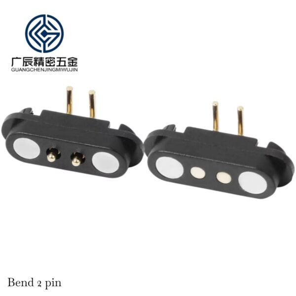 OEM ODM Factory Wholesale Strong Magnetic 2pin Pogo Pin Charge Single Row Magnetic Pogo Pin Connector