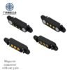 Precision Mounting Holes Environmentally Friendly User-Friendly Design 3 Pin Brass 12V Magnetic Pogo Pin Connector for Wearable