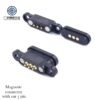 Precision Mounting Holes Environmentally Friendly User-Friendly Design 3 Pin Brass 12V Magnetic Pogo Pin Connector for Wearable