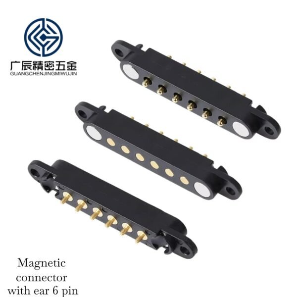 OEM ODM High Efficiency Durable Brass 6PIN 12V Male/Female Terminal Components Featuring Innovative Solutions Magnetic Pogo Pin